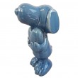 Figurine céramique Snoopy bleue vernissée avec cœur 20 cm - 1