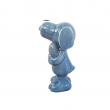 Figurine céramique Snoopy bleue vernissée avec cœur 20 cm - 3