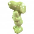 Figurine céramique Snoopy verte vernissée avec cœur 20 cm - 1