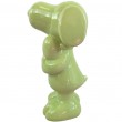 Figurine céramique Snoopy verte vernissée avec cœur 20 cm - 2