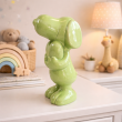 Figurine céramique Snoopy verte vernissée avec cœur 20 cm - 5