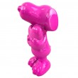 Snoopy rose fuchsia vernissée avec cœur 20 cm - 3