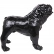 Statue en résine CHIEN bouledogue anglais noir - 90 cm