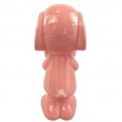 Statue céramique Snoopy rose poudré vernissée avec cœur 20 cm - 3