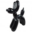 Statue chien ballon céramique noire laquée style pop art 50 cm - 2