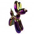 Statue chien ballon céramique irisée holographique pop art 50 cm - 3