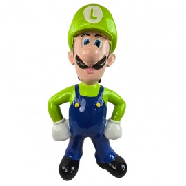 Statue Luigi Super Mario en résine laquée 67 cm