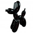 Statue chien ballon céramique noire laquée brillante 27 cm - 3