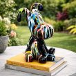 Statue Snoopy Résine Noir Trash Multicolore 28 cm - 3
