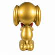 Statue Snoopy en résine dorée avec cœur rouge 60 cm - 4