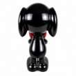 Statue Snoopy en résine noire avec cœur rouge 60 cm - 4