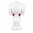 Statue Snoopy en résine blanche avec cœur rouge 60 cm - 4