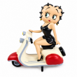 Statue Betty Boop en résine sur scooter vintage 23 cm - 2