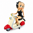 Statue Betty Boop en résine sur scooter vintage 23 cm - 3