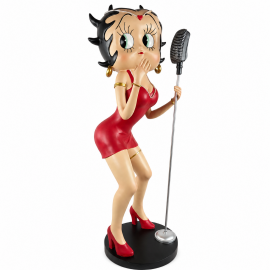Statue Betty Boop en résine chanteuse 100 cm