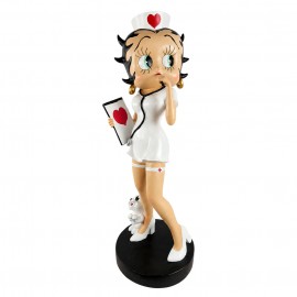 Statue Betty Boop en résine infirmière 100 cm
