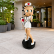 Statue Betty Boop en résine infirmière 100 cm - 7