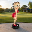 Statue Betty Boop en résine golfeuse robe rouge 94 cm - 7
