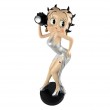 Statue Betty Boop en résine photographe robe argentée 94 cm - 2