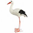 Statue cigogne en résine pattes métal 80 cm - 2