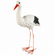 Statue cigogne en résine pattes métal 80 cm - 4