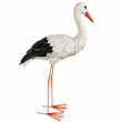 Statue cigogne en résine pattes métal 80 cm - 5