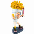 Statue figurine frites tableau d'écriture en résine 43 cm - 2