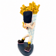 Statue figurine frites tableau d'écriture en résine 43 cm - 3