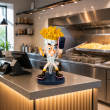 Statue figurine frites tableau d'écriture en résine 43 cm - 5