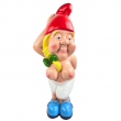 Statue nain de jardin gnomette humour en résine 60 cm - 1