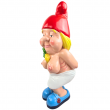 Statue nain de jardin gnomette humour en résine 60 cm - 2