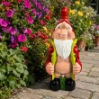 Statue nain de jardin humoristique en résine veste ouverte 60 cm - 7