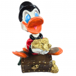 Statue picsou en résine sur coffre au trésor 50 cm - 1