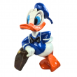 Statue Donald voyageur en résine avec valise 50 cm - 1