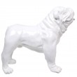 Statue en résine CHIEN bouledogue anglais blanc - 90 cm