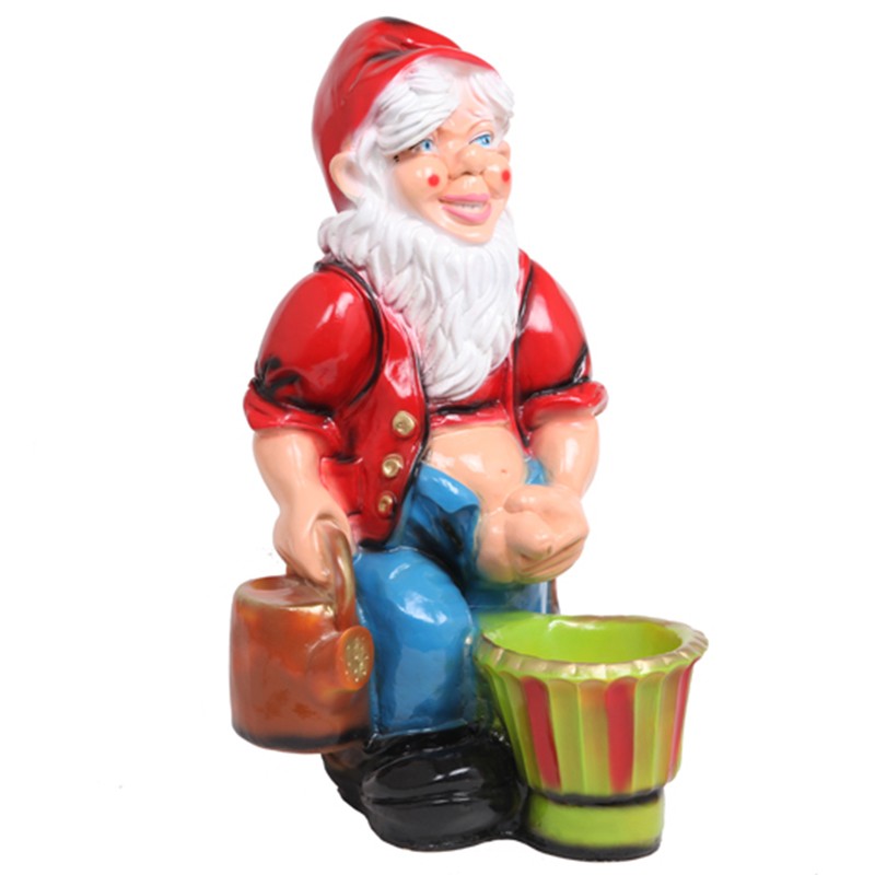 Nain De Jardin Nageur - Figurine Résine 15 Cm - Déco Extérieure Balcon, Terrasse, Pelouse - Fait Main