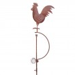 Statue mobile en fer et en verre statue poule - 151 cm