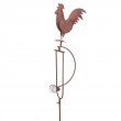 Statue mobile en fer et en verre statue poule - 151 cm