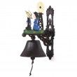 CLOCHE de porte en fonte statue enfants - 33 cm