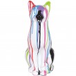 Statue en résine chat multicolore (Jerry) - 40 cm