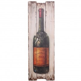 Tableau en bois (bouteille de vin) - 60 cm