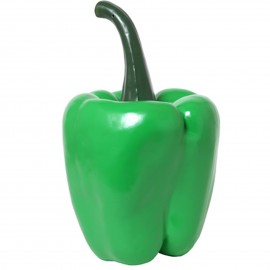 Statue légume poivron vert en résine - 43 cm