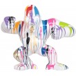 Statue gorille résine singe multicolore (Paul) - 80 cm