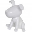 Statue chien Snoopy blanc en résine - 22 cm