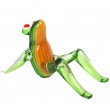 Statue de style Murano grenouille assise - 21 cm