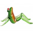 Statue de style Murano grenouille assise - 21 cm