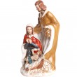 Statue en porcelaine la sainte famille - 26 cm