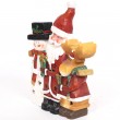 Lampe statue père noël bonhomme de neige et élan en résine - 30 cm