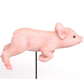 Statue cochon rose à planter (Marius) - 32 cm