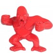 Statue gorille résine singe debout rouge (Louis) - 80 cm